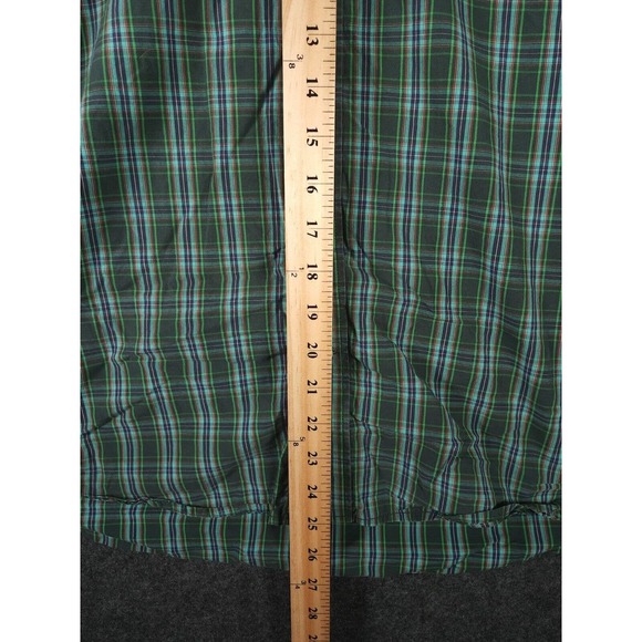 Old Navy Shirt Mens Large L Button Up Plaid Regular Fit Long Sleeve Green - Picture 6 of 12